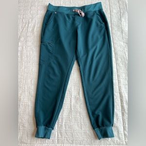 FIGS Zamora Jogger Scrub Pants Caribbean Blue Size Large